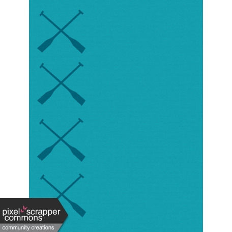 Turquoise Canoe Paddles NorthC Journal Card 3x4