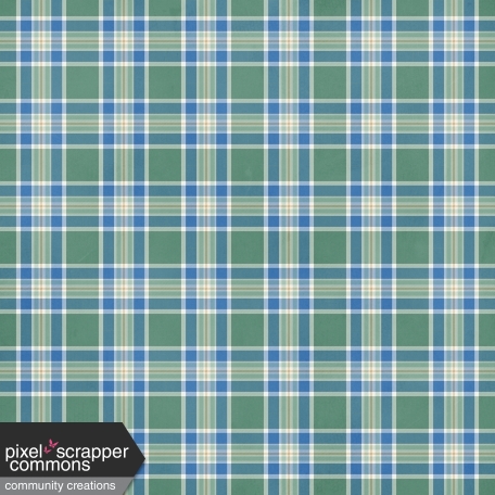 Green Blue Plaid DRetire Paper