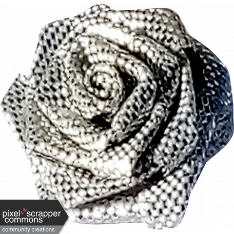 Shiny Silver Rose