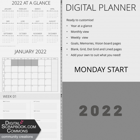 2022 Planner MON start