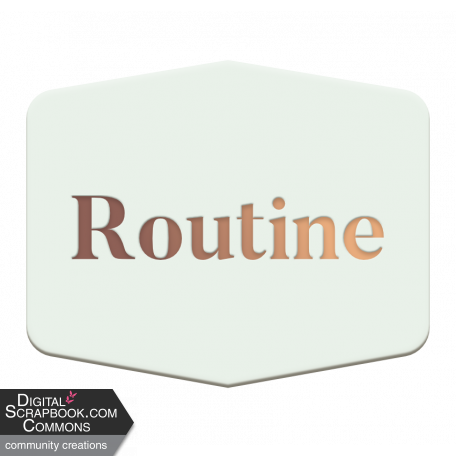 Daily Life Routine Chipboard