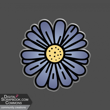 March 24 Designer Challenge Clear flower Sticker