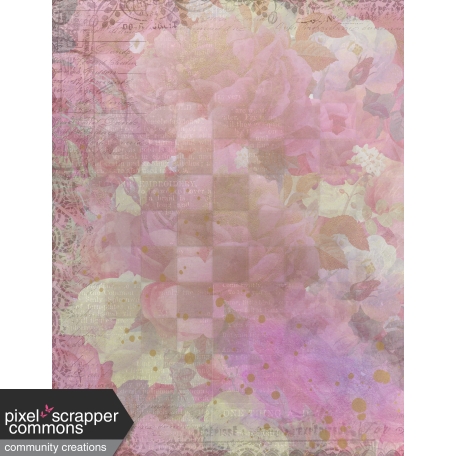 Grunged Up Florals - Paper 11