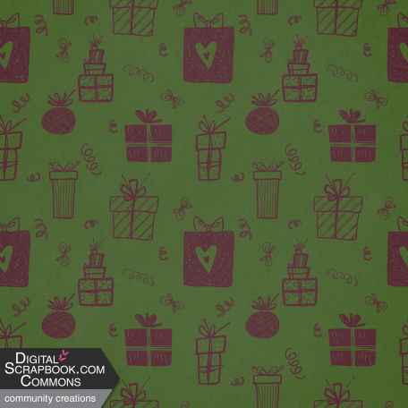 Green Christmas Paper (Coordinates with 12/21 blog train)