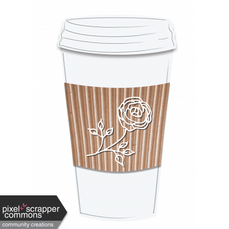 Takeaway Coffee Cup With Rose
