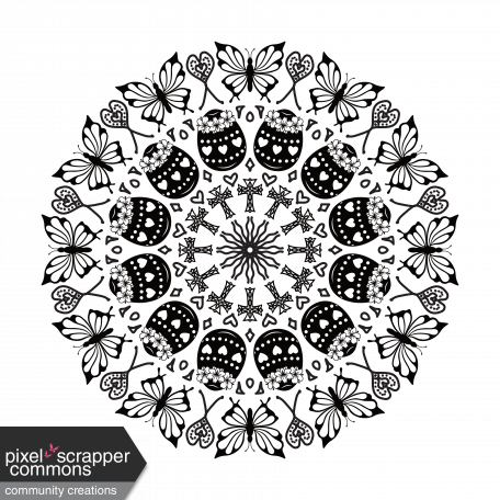 Easter Mandala Template