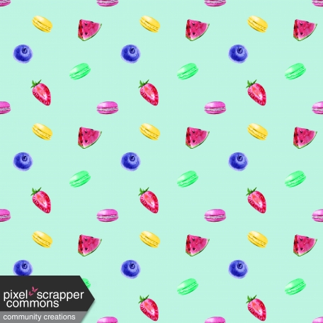 Fruity Background Paper Turquoise