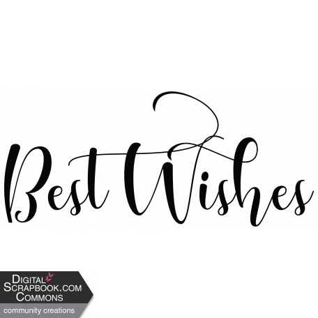 Best Wishes - modern calligraphy