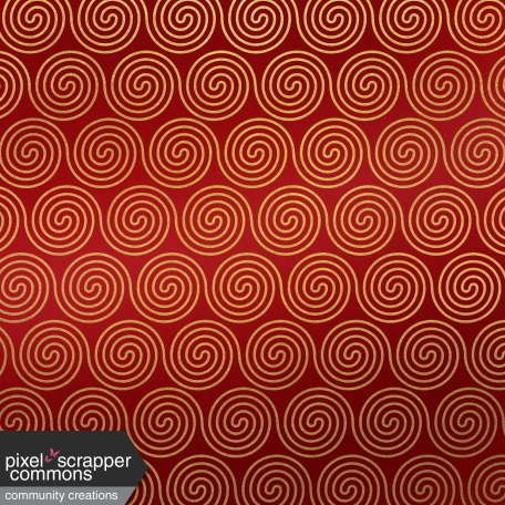 Paper - Christmas spirals in red