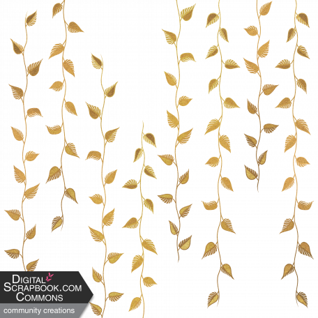 Overlay - Leaves in gold