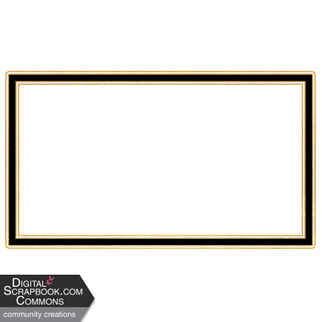 Frame – Elegance in gold and black 1