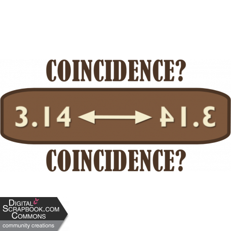 Pi Day Coincidence Label