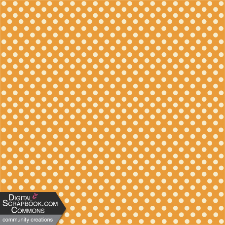 Pi Day Orange Polka Dot Paper