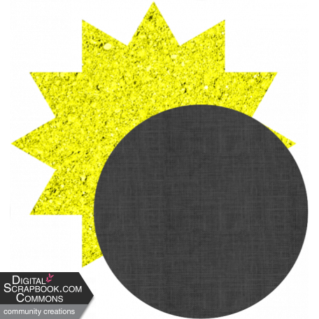 Solar Eclipse Simple Sun and Moon