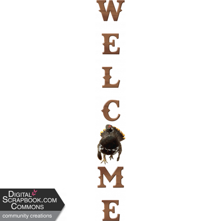 Thanksgiving Welcome Word Art