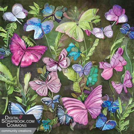 Butterflies & Flowers Paper 3