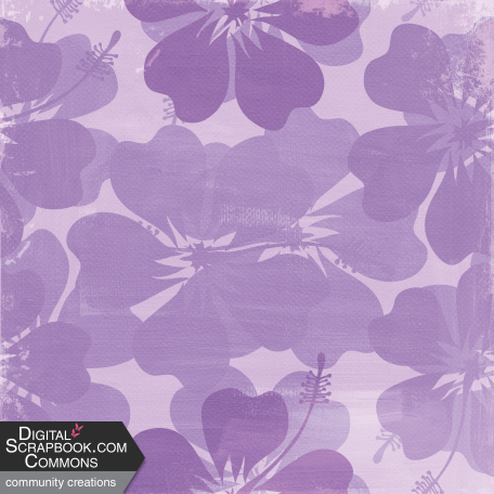 Purple Days Add-On Flowers Paper