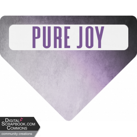Purple Days Add-On Label Pure Joy