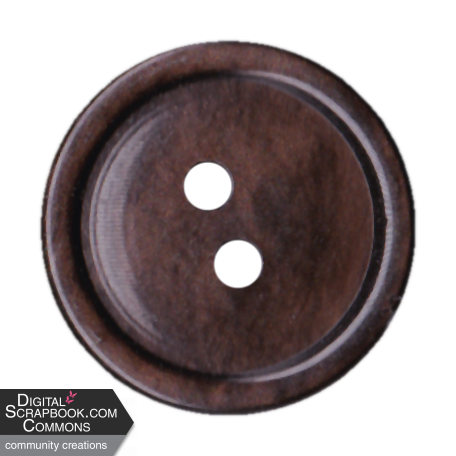 Button Tin - button brown