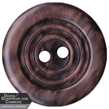 Button Tin - button brown rings