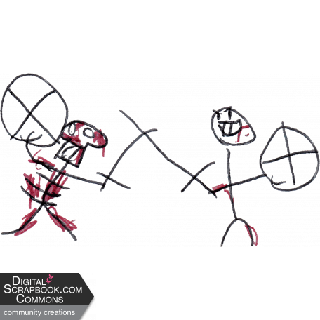 Doodle Stick Figure Sword Fight