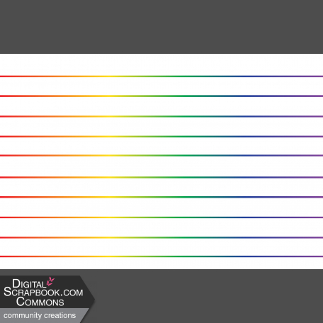 6x4 Rainbow Lined Journaling Card