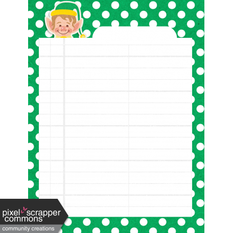 Elfie Xmas: Journal Card - Elfie