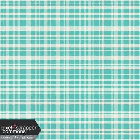 All About Hearts 2017: Paper, Plaid 01, Aqua