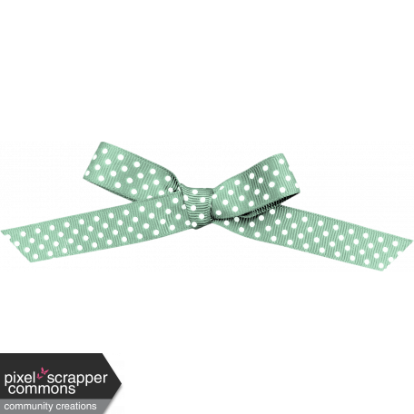 April 2021 Blog Train: Knotted Bow with Dots 01, Green