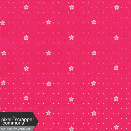 May 2021 Blog Train: Spring Flowers Patterned Paper Flowers 03, Hot Pink