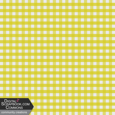 The Good Life: April 2022 - Easter Paper 12d Gingham, Yellow/Lime Green