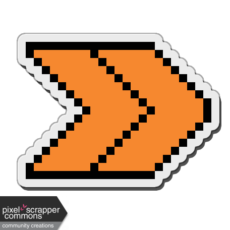 Pixels Stickers: Chevron 1