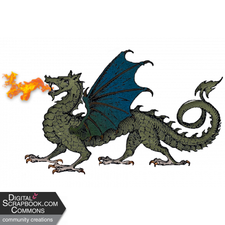 Fierce Dragon Illustration