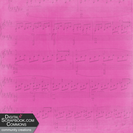 Treble Maker - Sheet Music Paper - Pink