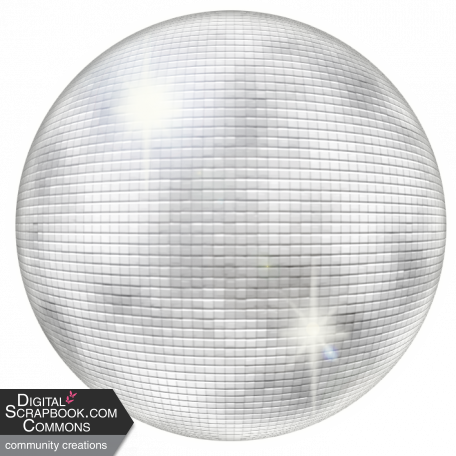 Winter's New Year - Silver Disco Ball