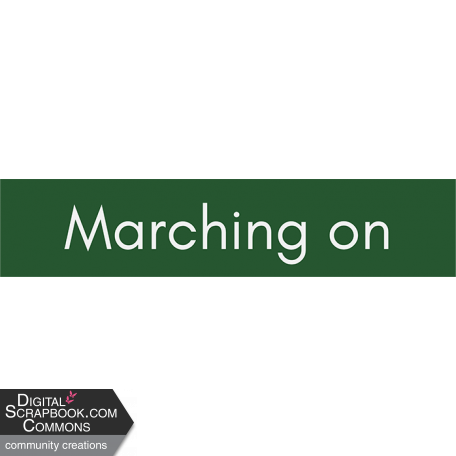 March 2024 Blog Train Word Strip - Marching On