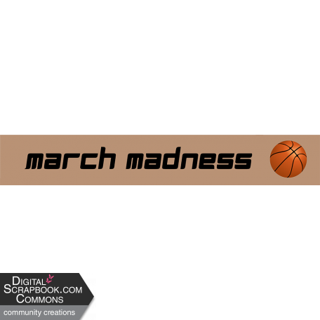 March 2024 Blog Train Word Strip - March Madness