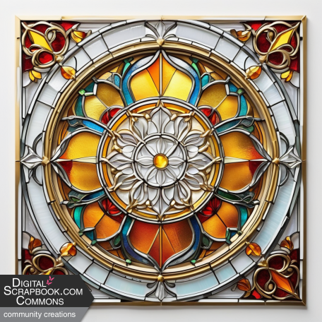 Stained glass square