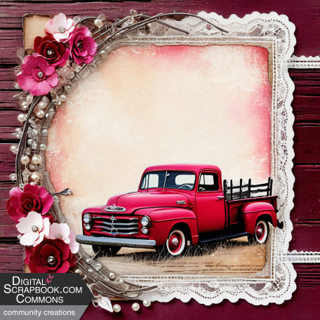 Red truck paper