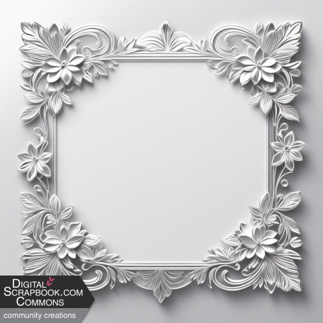 Silver embossed frame (Updated) 