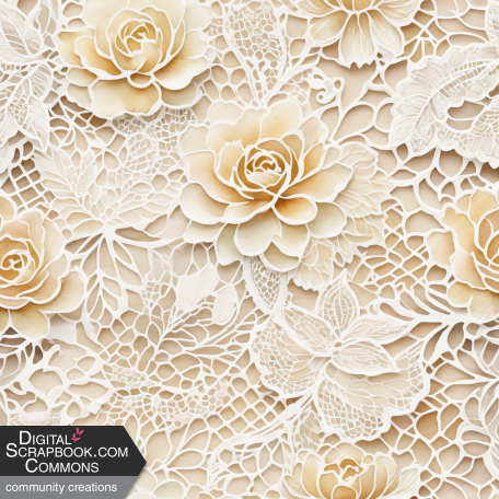 Lace Roses Paper 