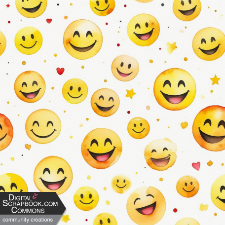 Smiley Emojis Paper 