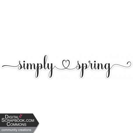 Simply Springtime Word Art BB