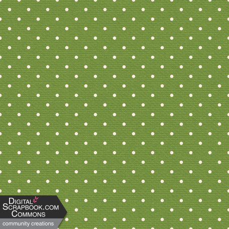 Spring Fresh Polka Dot Paper 02 - Green