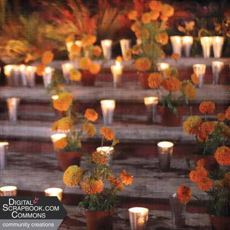 Mexican Spice Photo Paper - Textured - 07 Day Of The Dead Altar