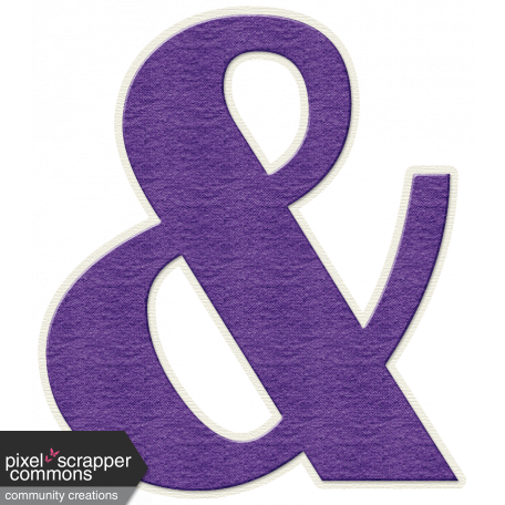 Better Together - Large Purple Ampersand