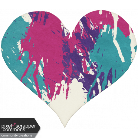 Better Together - Imperfect Painted Heart