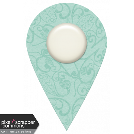 Shabby Wedding - Geotag Teal
