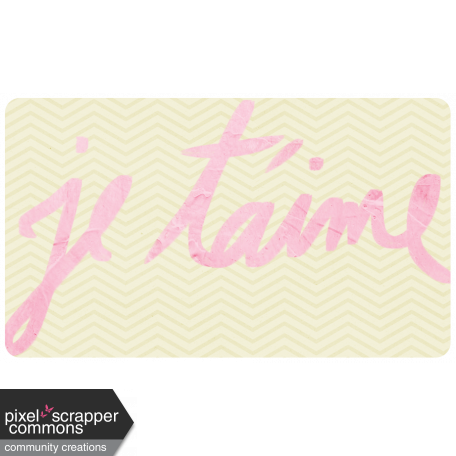 Shabby Wedding - Je Taime Word Bit