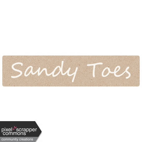 Hollister - Sandy Toes Word Bit